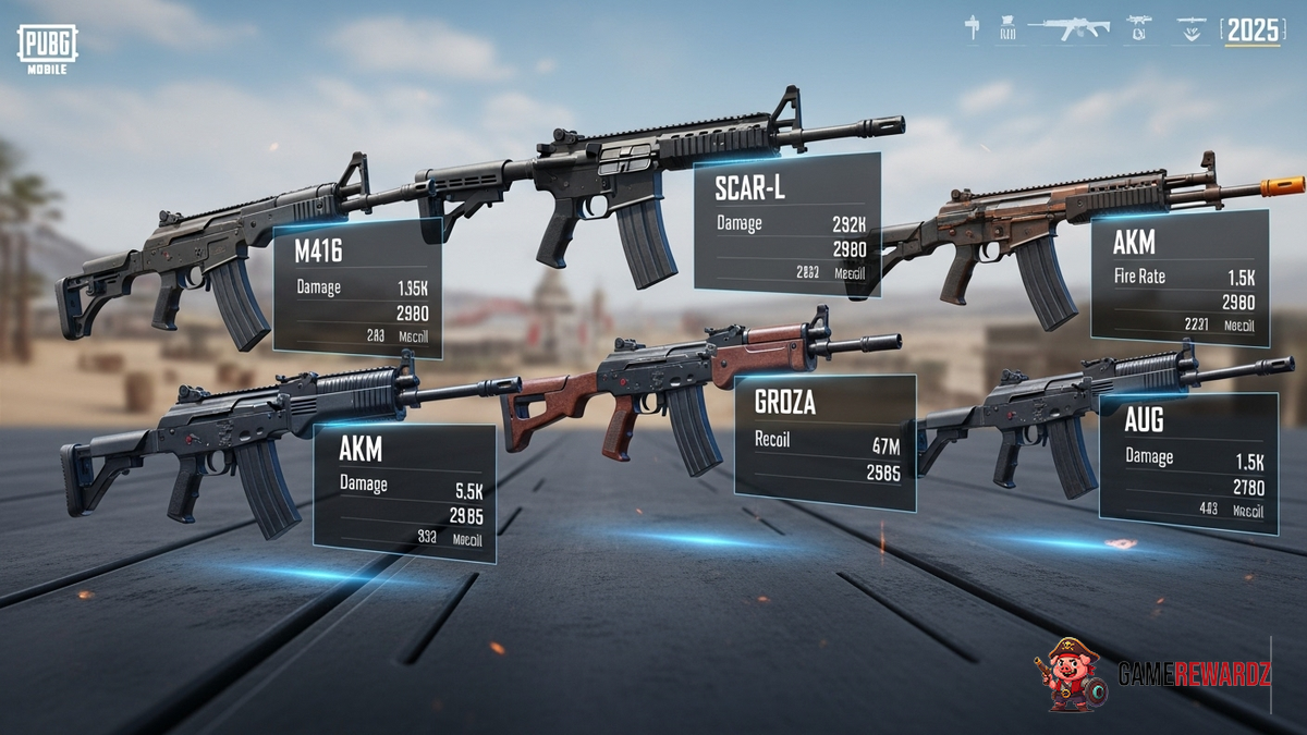 Best PUBG Mobile AR Guns in 2025